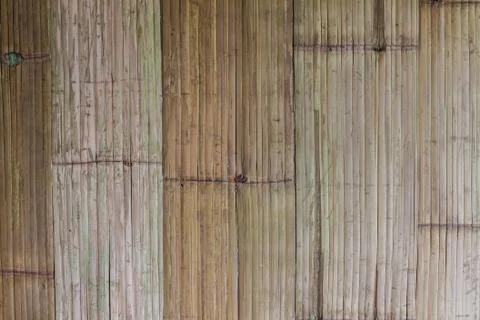 Old bamboo wall Stock Photos