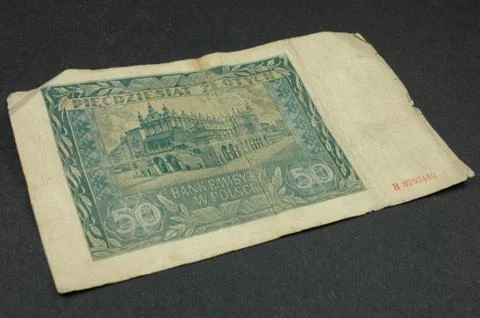 Old banknote Stock Photos