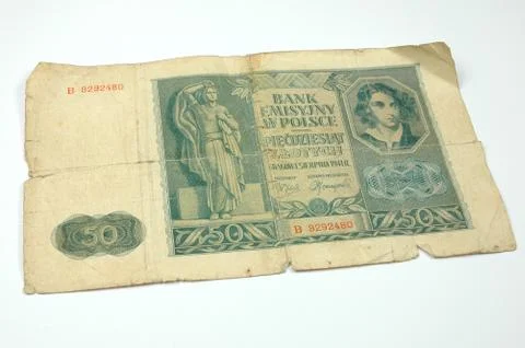 Old banknote Stock Photos