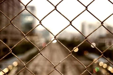 Old barbed wire. Foto stock