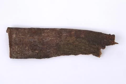 Old bark texture on white background Stock Photos