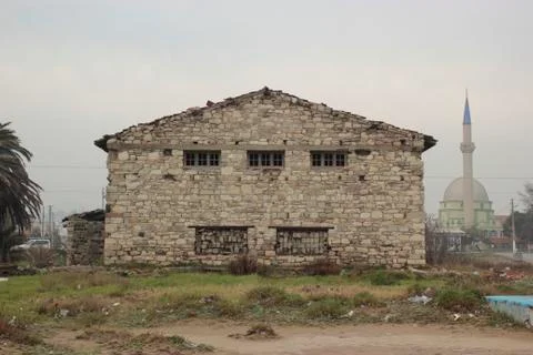 Old barn back view Stock Photos