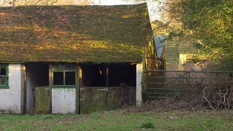 Old barn in countryside Stock Footage 127514772