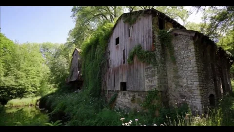 Old barn in the countryside Stock Footage 288089698