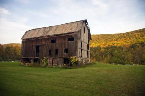 Old barn in countryside Stock Photos