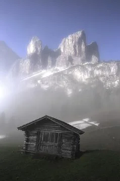 Old barn in the Dolomites Stock Photos