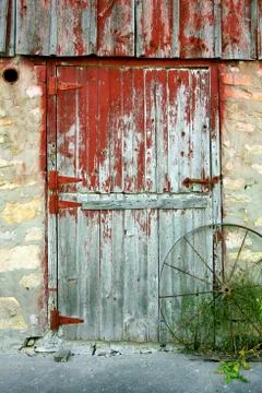 Old barn door Stock Photos
