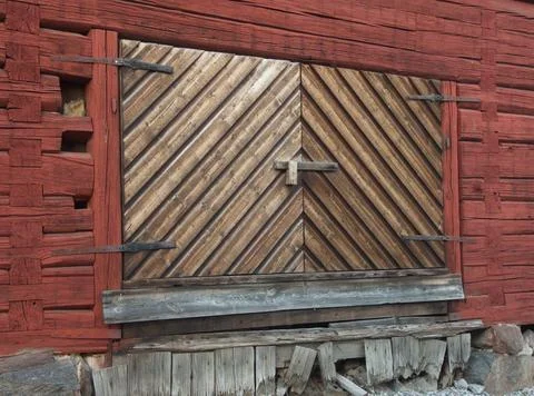 Old barn door Stock Photos