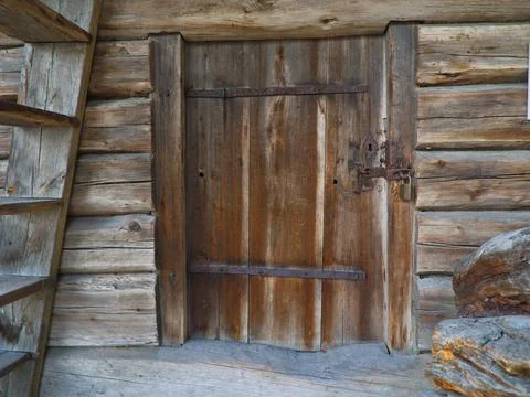 Old barn door Stock Photos