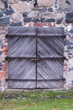 Old barn door Foto stock