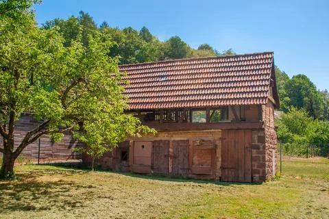 Old barn in germany Stock Photos
