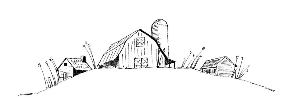 Old Barn Stock Illustration