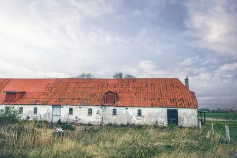 Old barn made of stone Stock Photos