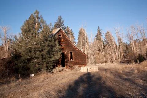 An old barn or cabin Stock Photos