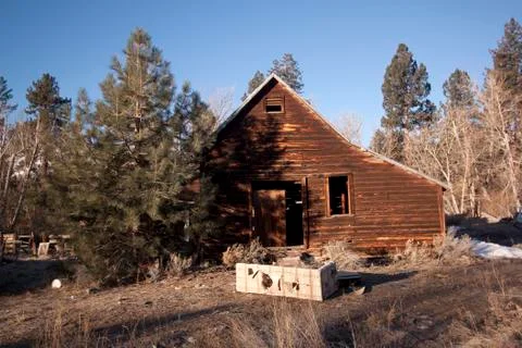 An old barn or cabin Stock Photos