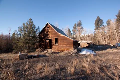 An old barn or cabin Stock Photos