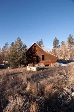 An old barn or cabin Stock Photos