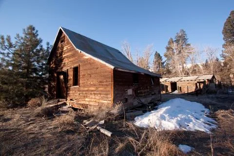 An old barn or cabin Stock Photos