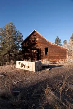 An old barn or cabin Stock Photos