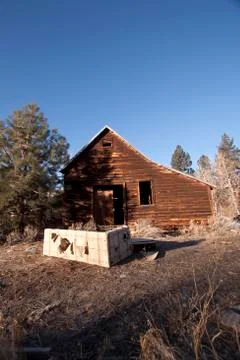 An old barn or cabin Stock Photos