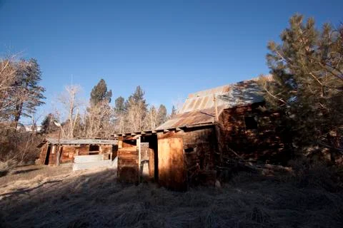 An old barn or cabin Stock Photos