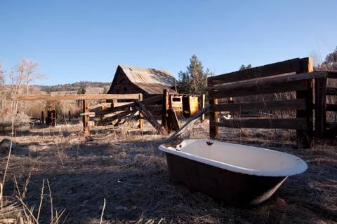 An old barn or cabin Stock Photos