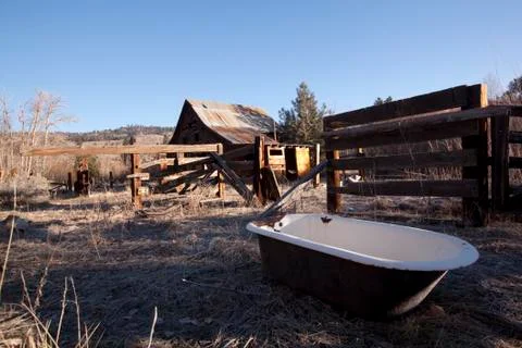 An old barn or cabin Stock Photos