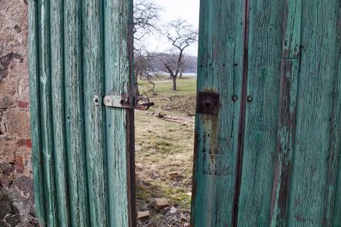 Old barn in a ruin Stock Photos
