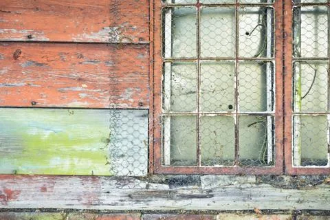 Old barn window Stock Photos