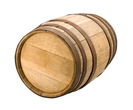 Old Barrel isolated with a clipping path Stock Photos