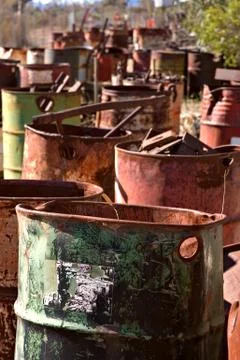 Old barrels Stock Photos
