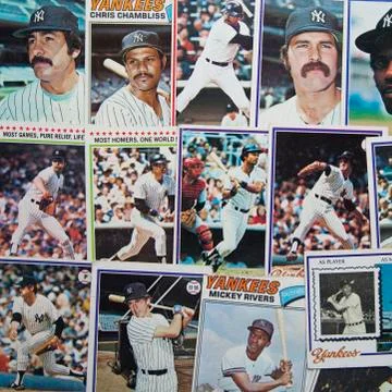 Old baseball cards Stock Photos