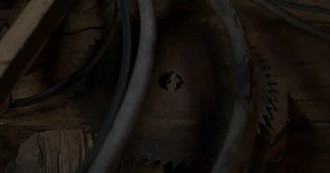 Old basement, cellar detail Stock Footage 69793969