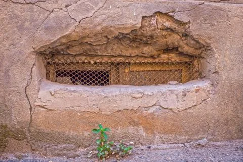 Old basement window Stock Photos