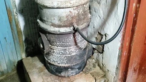 Old bath since the time of the USSR Stock Footage 310794808