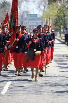 Old battalion. Chile Stock Photos