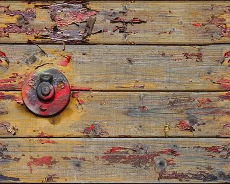 Old battered planks, seamless pattern Foto stock