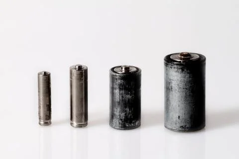 Old batteries Stock Photos