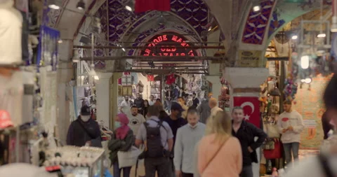 The Old Bazaar of Istanbul, Turkey Stock Footage 220896158