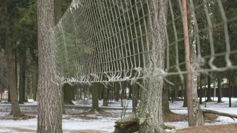 Old beach volleyball net 動画素材 73472109