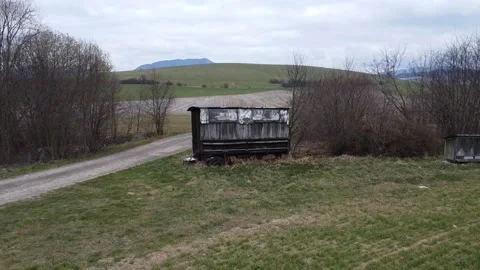 Old bee hive wagon Video stock 238539795