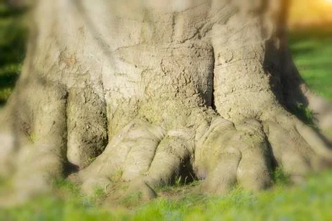 Old beech in the park Stock Photos