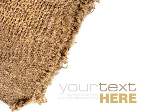 Old beige canvas Foto stock