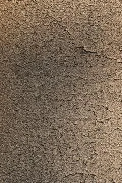 Old beige plaster wall. Foto stock