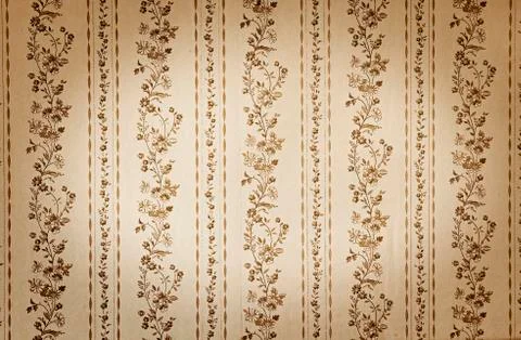 Old beige wallpaper Stock Photos