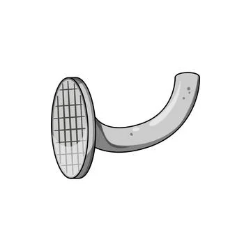 Old bent nail cartoon vector illustration Ilustración de archivo