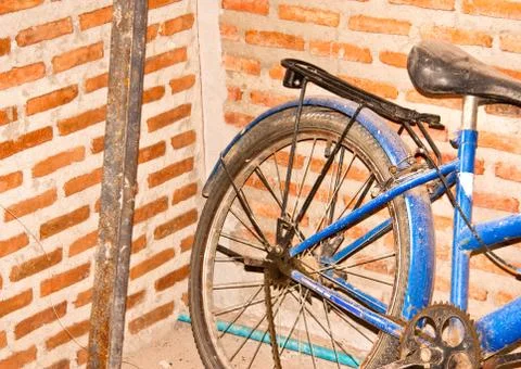 Old bicycle. Stock Photos