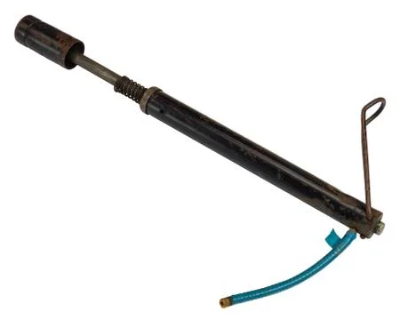 Old bicycle pump Fotos Stock