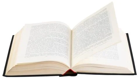 Old big book on white background 스톡 사진