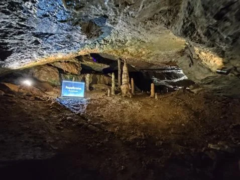 Old big cave Stock Photos